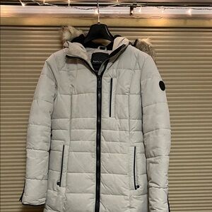 Women’s Quilted Jacket with Fur Hood